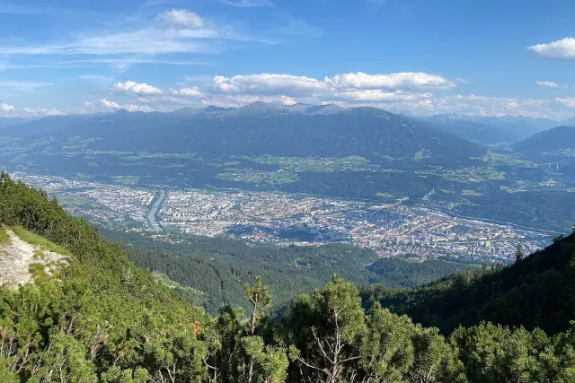 Innsbruck and its mountain valley